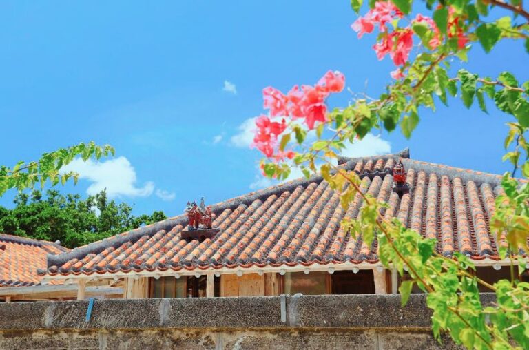 3/22　屋根の上のシーサーは