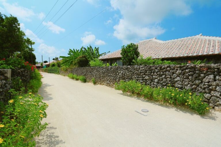 9/3　竹富島の白い砂の道