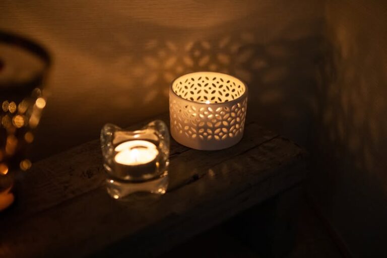 1/9　ティーライトキャンドルを灯すと